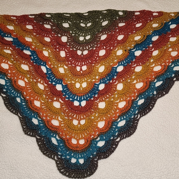 New, Handmade, Crocheted, Shawl - Picture 2 of 4